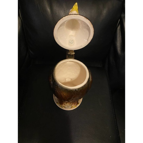 Bald Eagle Figure Beer Stein Vintage 1980 From Japan 8.5" - Picture 5 of 6